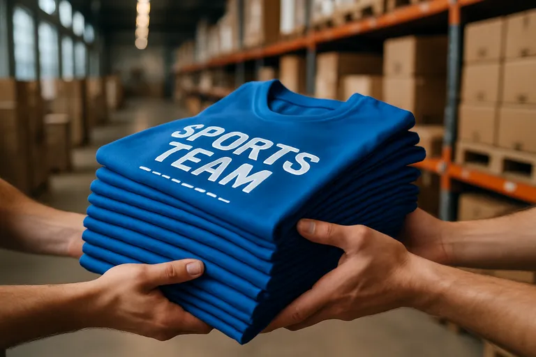 Snelle levering van bedrukte sportshirts